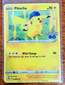 Pokemon Go Pikachu Holo 28/78 - Image 1