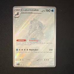 The Pokemon Crabominable Sv07 Stellar Crown Rare Holo 149/142 Eng 160 HP - Image 1