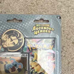 Pokemon Mega Evolution Ascended Heroes Kit Larry Komala Promo 2 Booster Packs - Image 2