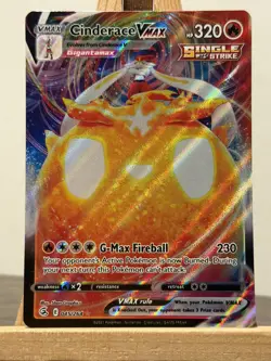 Cinderace Vmax 045/264 Ultra Rare Holo Near Mint Condition Fusion Strike - Image 1