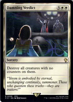 MTG Damning Verdict (239) | NM | Commander: Final Fantasy (FIC) - Image 1