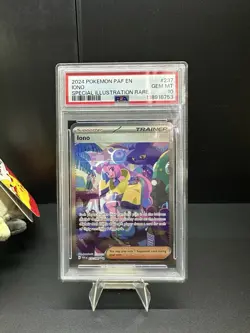 2024 Pokemon Paf EN-Paldean Fates—Iono #237 Paldean Fates—SIR Holo PSA 10 - Image 1