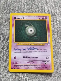 Pokemon TCG Unown [Z] 60/105 – Neo Destiny (2000) – Vintage WOTC – Rare Psychic - Image 1