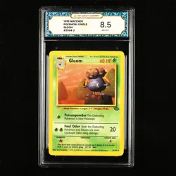 TQG 8.5 NM-MT+ 1999 Pokemon ENG Gloom #37/64 U - Image 1
