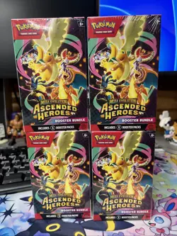 Pokemon Ascended Heroes Booster Bundles Lot Of 4 - Image 1