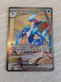 Quaquaval ex Special Illustration Rare SIR 260/193 Paldean Fates Pokemon TCG - Image 1