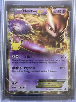 2021 Pokemon Celebrations MEWTWO EX #54 Classic Collection NEXT DESTINES PSA 10 - Image 3