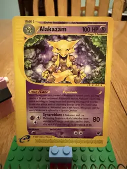 Pokemon Alakazam 033/165 Expedition Base Set Rare Regular Stage 2 HP100 - Image 2