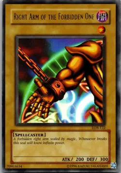 Yu-Gi-Oh! Right Arm of the Forbidden One LOB-122 Common EN - Image 1