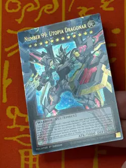 YUGIOH NUMBER 99: UTOPIA DRAGONAR OVERFRAME ULTRA RARE NM RA05-EN144 - Image 3