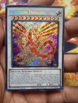 Yugioh!-Crimson Dragon- Dune-en038- Secret Rare- 1st Edition-(LP/NM) - Image 3