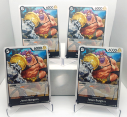Jesus Burgess Playset - OP10-085 x4 - Royal Blood - One Piece TCG - English - Image 1