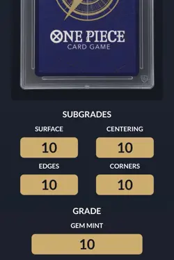 One Piece TCG Hibari EB03-008 Alt Art Rare English - ACE 10 Perfect Subgrades - Image 3