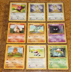 Retro Pokemon Card Lot Bulk | Base Set 1+2, Jungle, Neo-Genesis, Fossil | LP-DMG - Image 3
