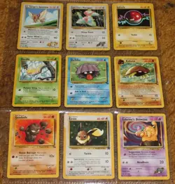 Retro Pokemon Card Lot Bulk | Base Set 1+2, Jungle, Neo-Genesis, Fossil | LP-DMG - Image 5