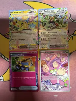 Pokemon Sv: Surging Sparks 2024 - 4 Card Lot - Illustration Rare and Double Rare - Image 1