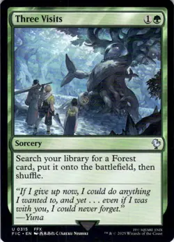 MTG Three Visits (315) | NM | Commander: Final Fantasy (FIC) - Image 1