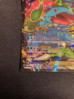 Venusaur EX Black Star Promo Full Art Holo Card XY123 Pokemon TCG HP - Image 4