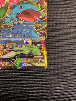 Venusaur EX Black Star Promo Full Art Holo Card XY123 Pokemon TCG HP - Image 5
