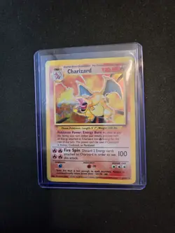 1999 Base Set Charizard Pokemon card (4/102) Poor Condition. - Image 2