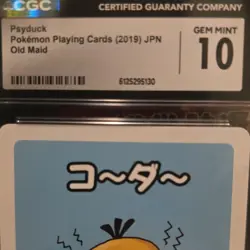 The Pokemon Company Psyduck Old Maid Pokemon Playing Cards 2019 Japanese CGC 10 - Image 2