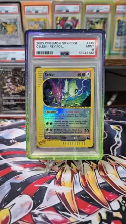 Pokemon Cards - Celebi Reverse Foil Skyridge 145 2003 PSA 9 Low Pop 216! - Image 1