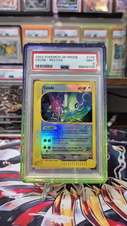 Pokemon Cards - Celebi Reverse Foil Skyridge 145 2003 PSA 9 Low Pop 216! - Image 2