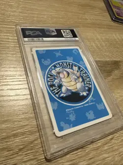 1998 POKEMON BLUE VERSION PLAYING CARDS JOKER GYM LEADERS PSA 8 - Image 2