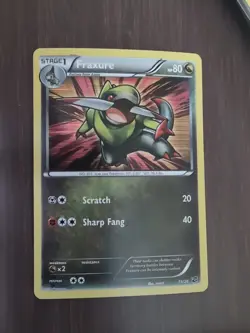 Pokemon TCG Fraxure Dragon Vault 15/20 Holo Card Lightly Played - Image 1