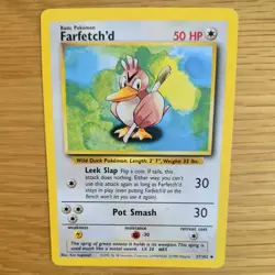 FARFETCH'D 27/102 POKEMON CARD (BASE SET) - Image 1