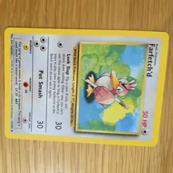 FARFETCH'D 27/102 POKEMON CARD (BASE SET) - Image 3