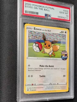 Pokemon Eevee TCG Promo Card On the Ball, PSA 10 GEM - Image 2