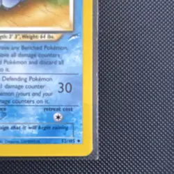 Light Vaporeon (Uncommon) 52/105 Neo Destiny 2000 Stage 1 80HP Pokemon Card - Image 4