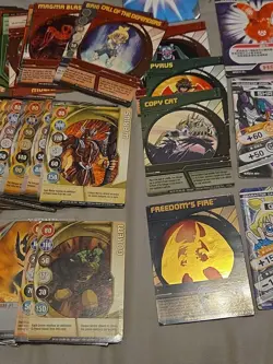 BAKUGAN BATTLE BRAWLERS CARD LOT. 120 TOTAL. 75 METAL- 45 REGULAR - Image 2