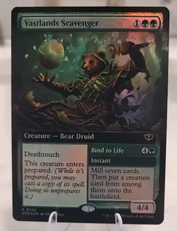 Vastlands Scavenger (Extended Art) (R) Foil #342 Secrets of Strixhaven MTG NM - Image 1