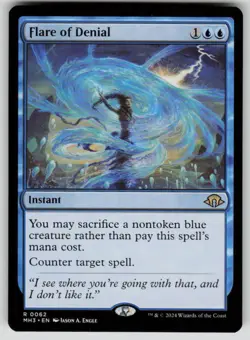 Flare of Denial Rare Modern Horizons 3 62 MTG Near Mint 2024 - Image 1