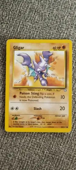 Gligar - Pokemon TCG - MP - Common - Neo Genesis 59/111 - Image 1