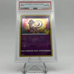 PSA 8 2021 Pokemon Celebrations Mew 011 - Image 1