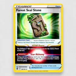 Forest Seal Stone 156/195 SWSH12: Silver Tempest Holo Holo Rare Pokemon TCG NM - Image 1
