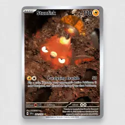 Stunfisk 202/191 SV08: Surging Sparks Holo Illustration Rare Pokemon TCG NM - Image 1