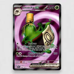 Sinistcha ex 189/167 SV06: Twilight Masquerade Holo Ultra Rare Pokemon TCG NM - Image 1
