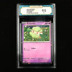 TQG 9.5 Mint+ 2025 Pokemon ENG Cottonee #I MEP EN #018 Promo - Image 1