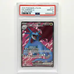 Pokemon TCG Salamence EX 117/159 Journey Together Ultra Rare PSA 10 Gem Mint - Image 1