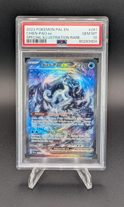 Chien-Pao ex 2023 Pokemon PAL EN Special Illustration Rare #261 PSA 10 - Image 1
