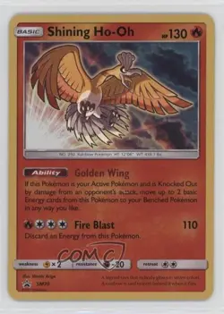 Shining Ho-Oh Holo Pokemon Sun & Moon Black Star Promo #SM70 - Image 1