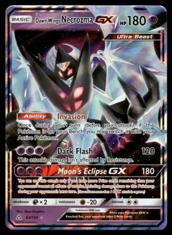 Dawn Wings Necrozma GX 63/156 Holo GX Rare Ultra Prism Pokemon Holo Near Mint - Image 1