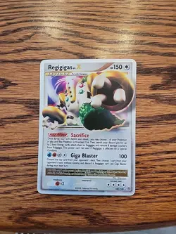 Pokemon TCG Regigigas LV X 100/100 Stormfront Holo - Image 1