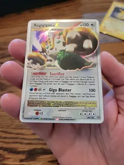 Pokemon TCG Regigigas LV X 100/100 Stormfront Holo - Image 3