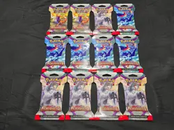 Pokemon TCG Paldea Evolved Sleeved Booster Pack Sealed - Lot Of 12 - Image 1