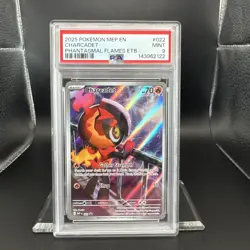 2025 Pokemon Phantasmal Flames ETB Charcadet #022 Promo Graded PSA 9 EN - Image 1